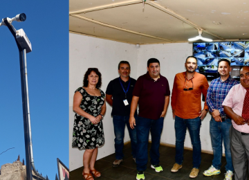 Inauguran 15 cámaras de televigilancia en villa de La Calera