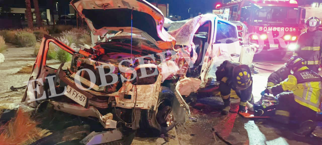 Murió conductor de 39 años tras choque en Quillota