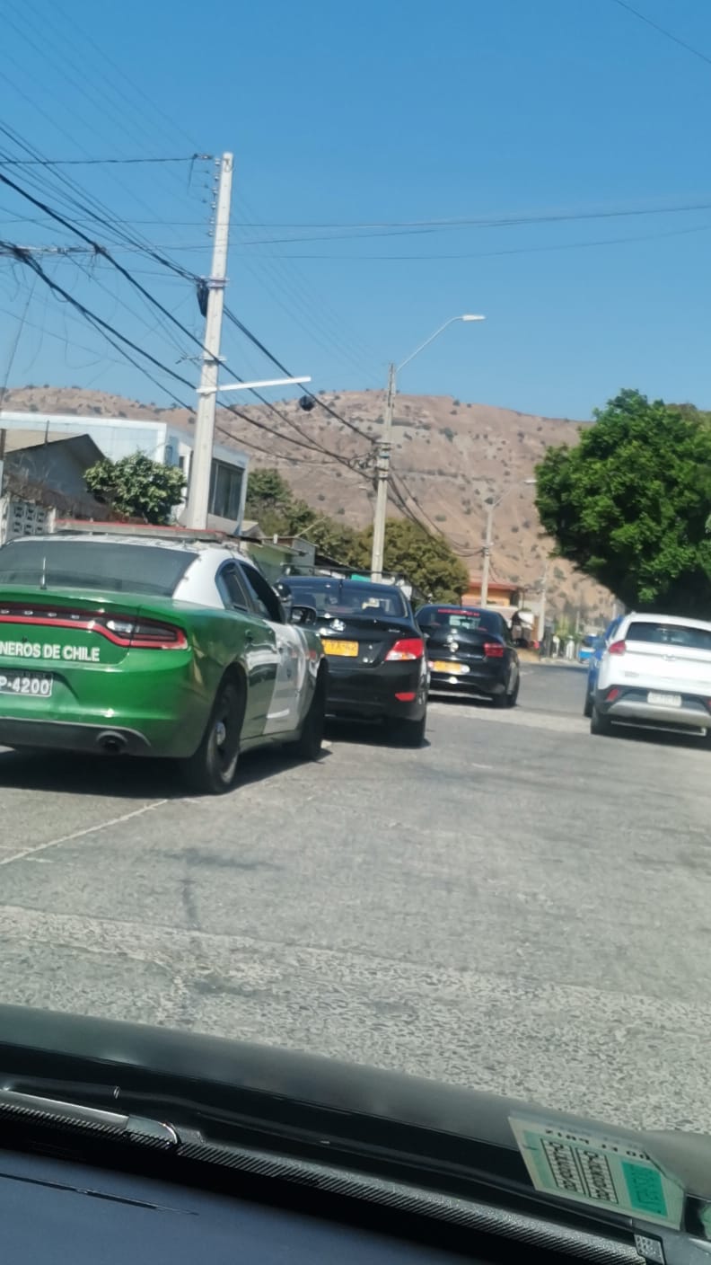 Taxi colectivo encontrado en La Calera.