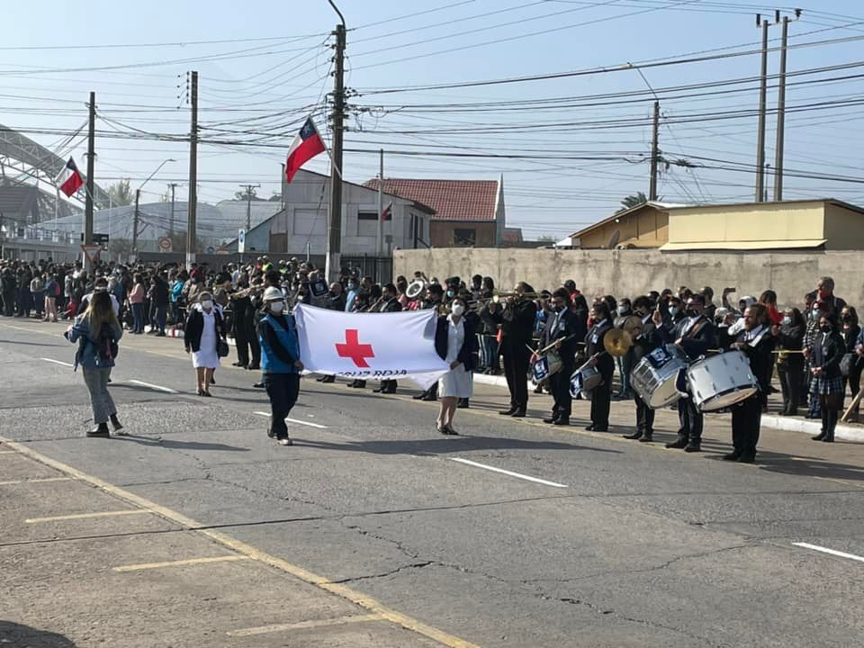 Desfile por el aniversario de La Calera