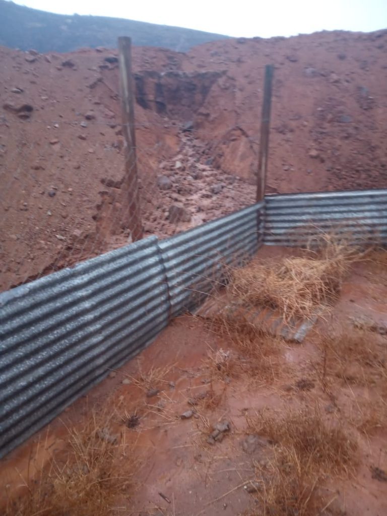 Quebrada intervenida en La Ligua.