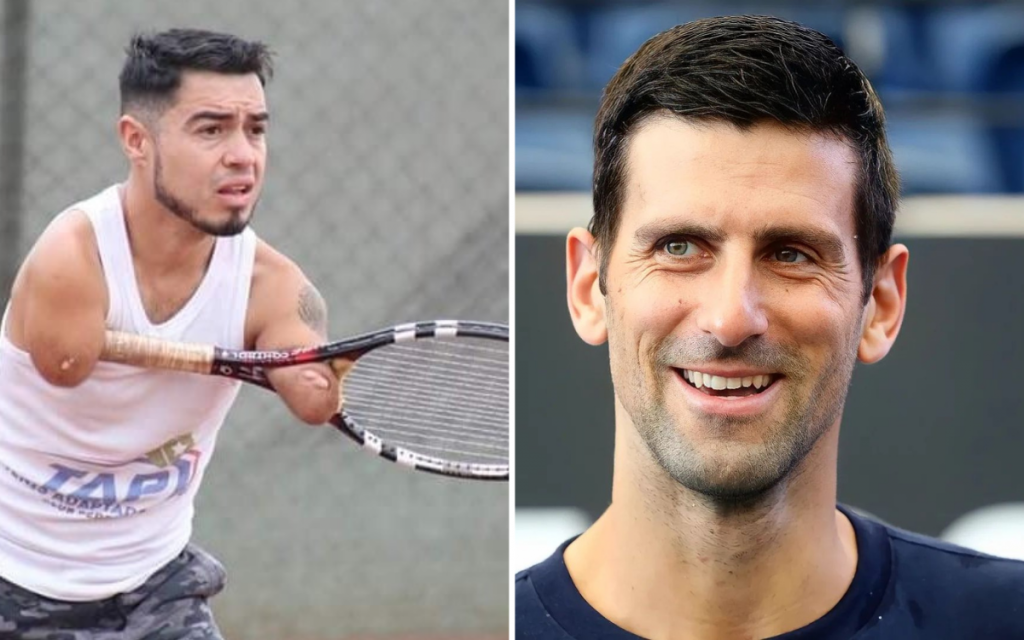 "Inspirador": Novak Djokovic elogia a jugador de La Ligua de tenis adaptado, Nicolás Basáez
