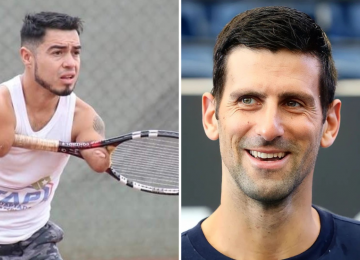 "Inspirador": Novak Djokovic elogia a jugador de La Ligua de tenis adaptado, Nicolás Basáez