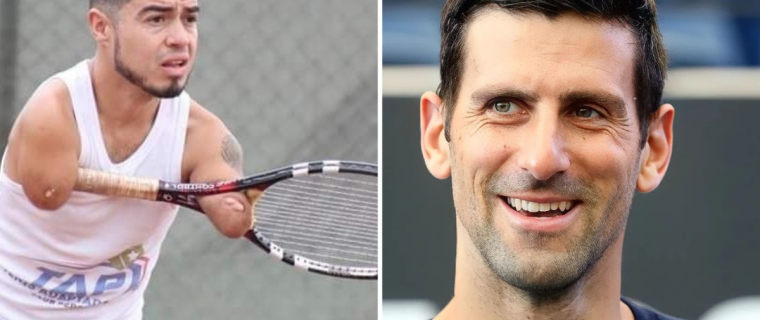 "Inspirador": Novak Djokovic elogia a jugador de La Ligua de tenis adaptado, Nicolás Basáez
