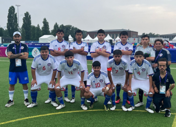 Jóvenes de Hijuelas celebran nuevo triunfo en futsal en JJ.OO Especiales