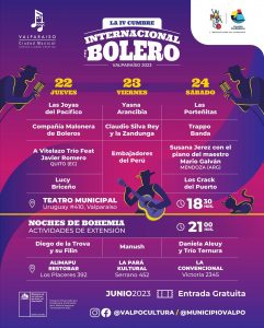 Último día de la IV Cumbre Internacional del Bolero en Valparaíso