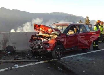 Accidente en la Autopista Los Andes deja un fallecido