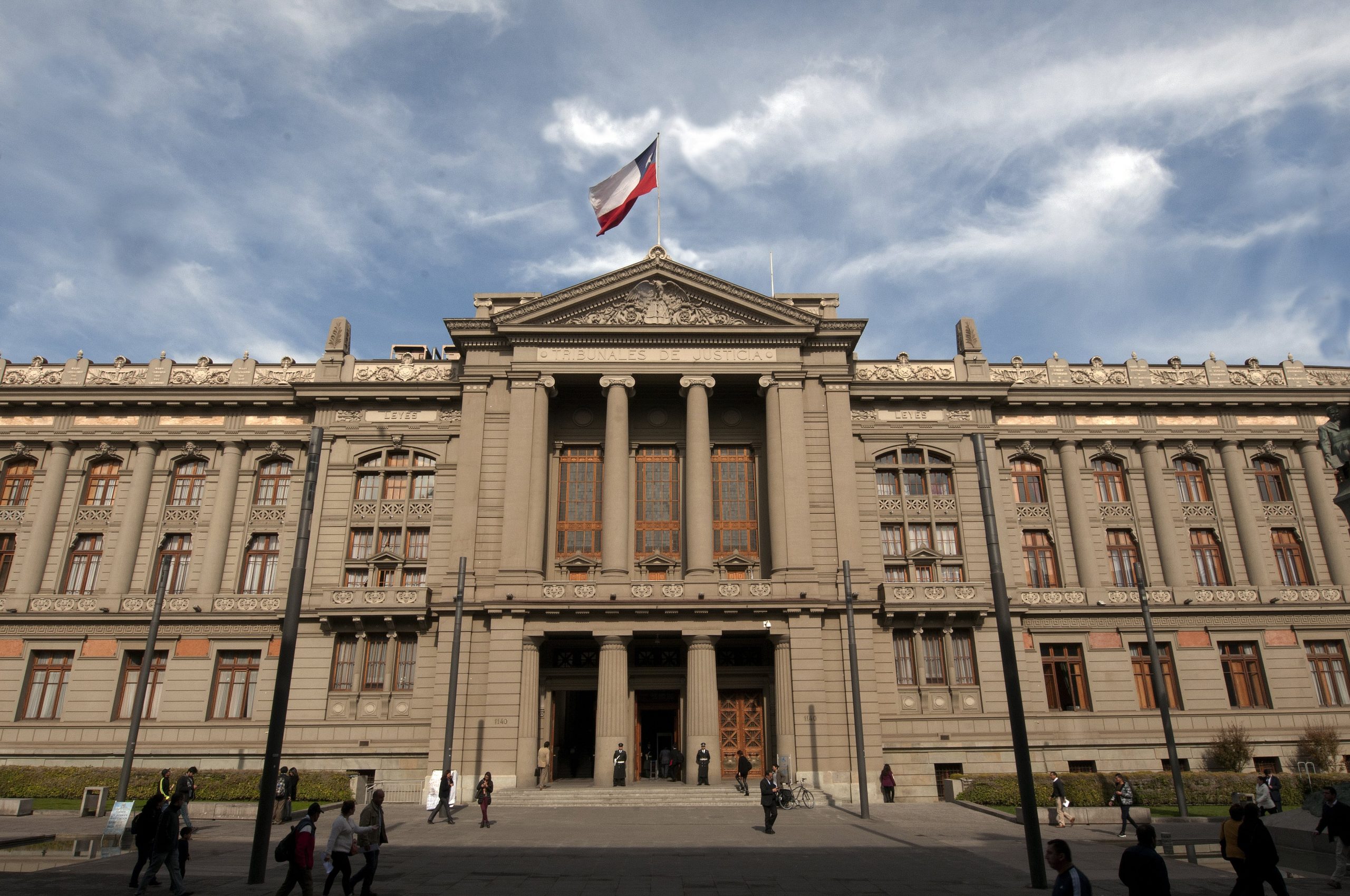 Frontis de la Corte Suprema de Chile. Este tribunal fue el que ratificó la condena contra los acusados de secuestro calificado con homicidio de Juan González Farfán.