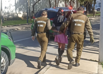 La sorprendieron robando en la Casa de la Cultura de Limache y reaccionó con golpes