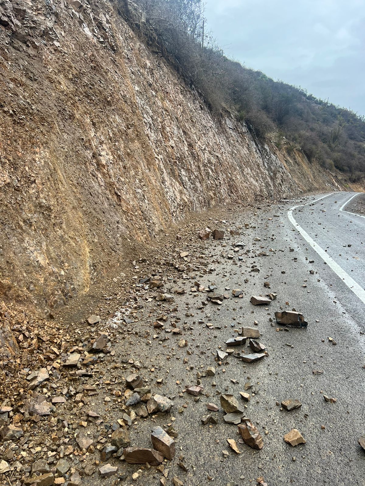 Rodados por la lluvia en Valle Hermoso, La Ligua