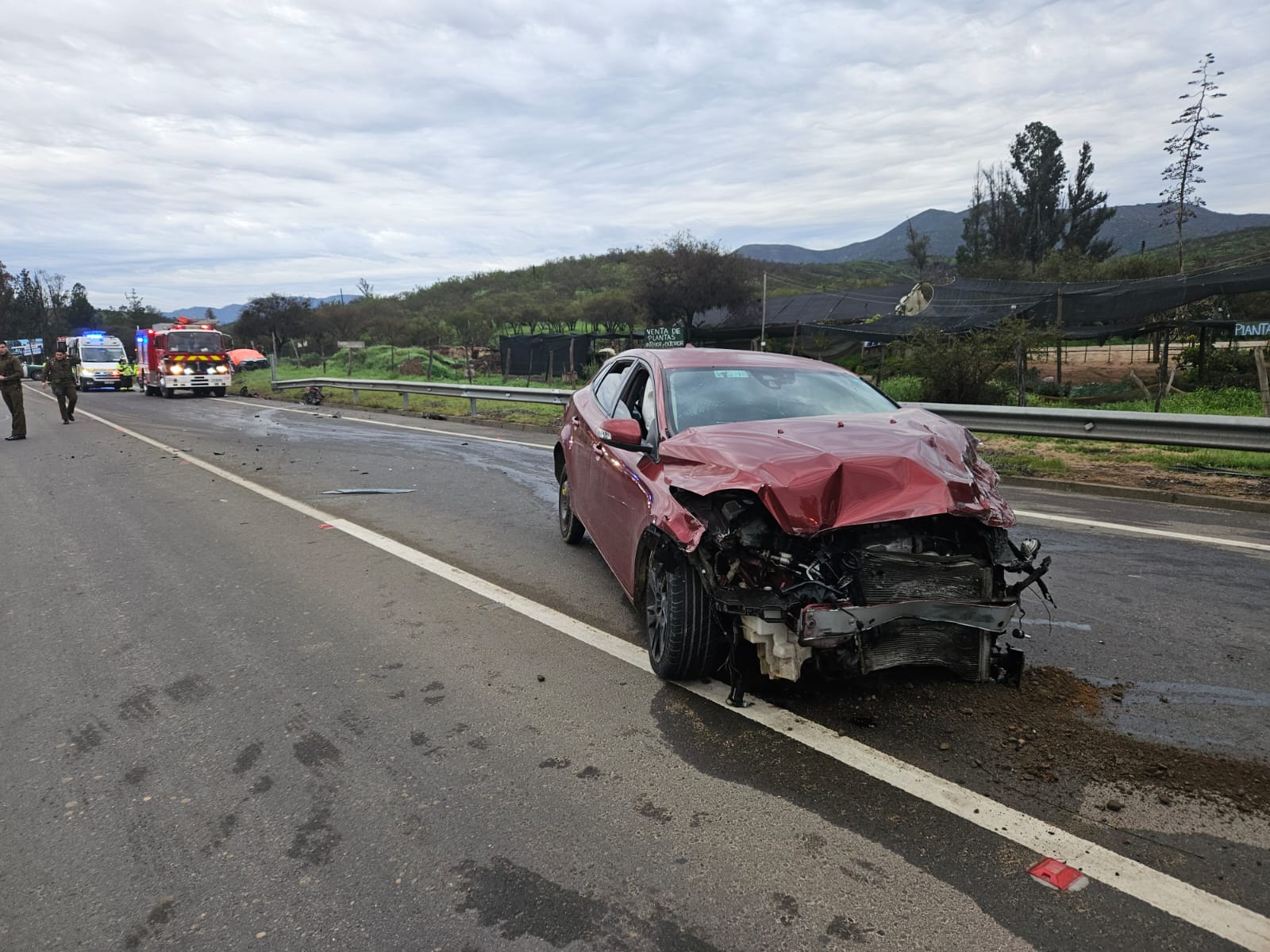 El accidente ocurrió cerca de las 7:30 horas.