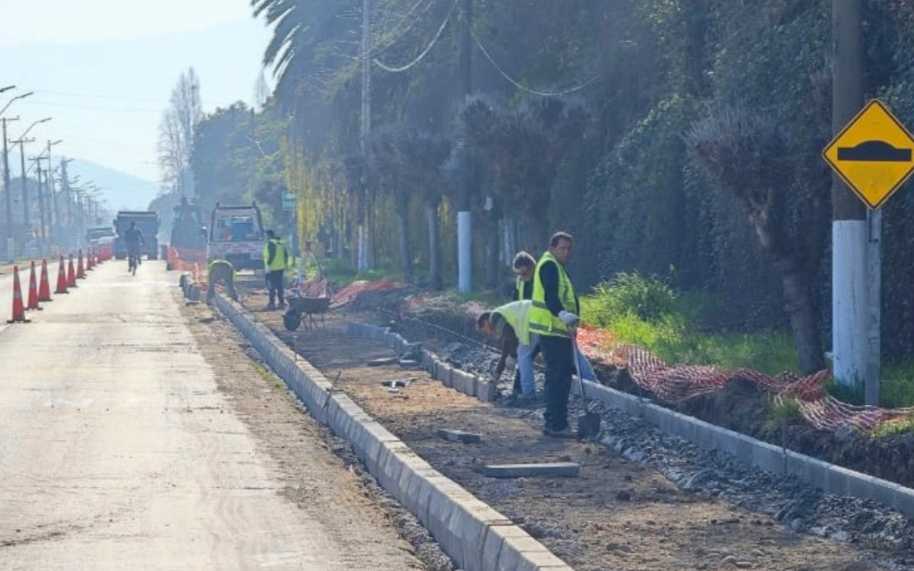 Proyecto de ciclovías en la ruta F62 de La Cruz