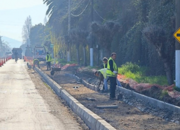 Proyecto de ciclovías en la ruta F62 de La Cruz