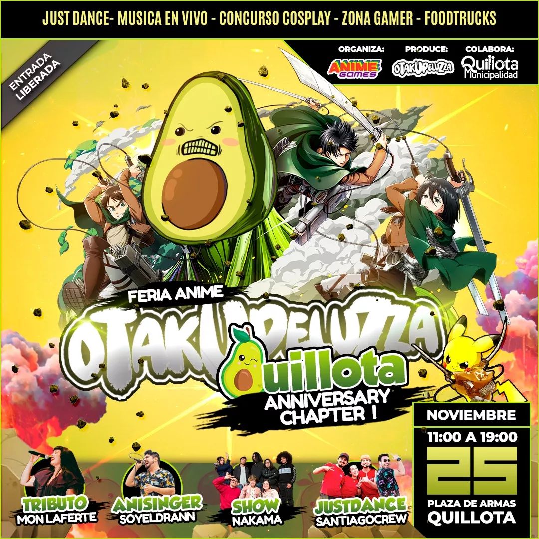 Otakupeluzza, la feria de anime y gaming que vuelve a Quillota