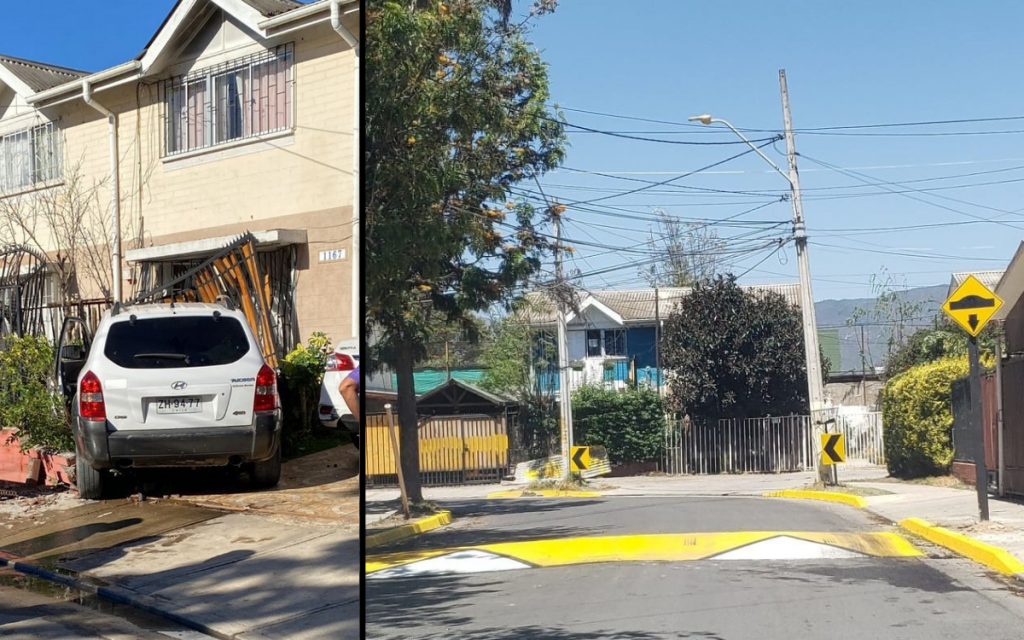 Quillota: Aplican cambios en el tránsito tras choque de auto contra casa