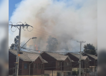 Alerta Roja en Villa Alemana por incendio forestal