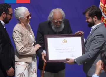 Pdte. Boric entregó Premio Nacional a Gastón Soublette
