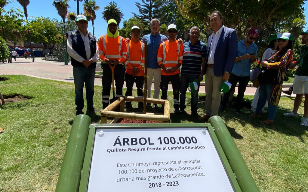 Se plantó el árbol 100 mil del Proyecto Quillota Respira