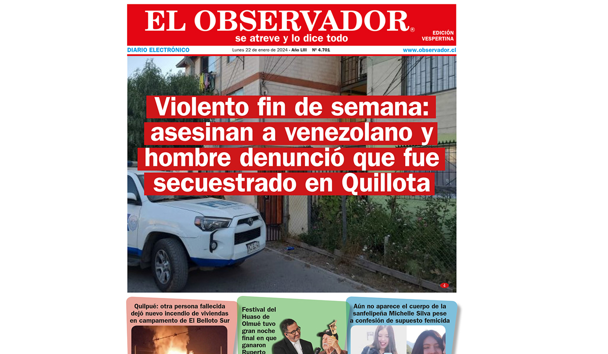 01_LUNES 22 DE ENERO 2024 ok | El Observador