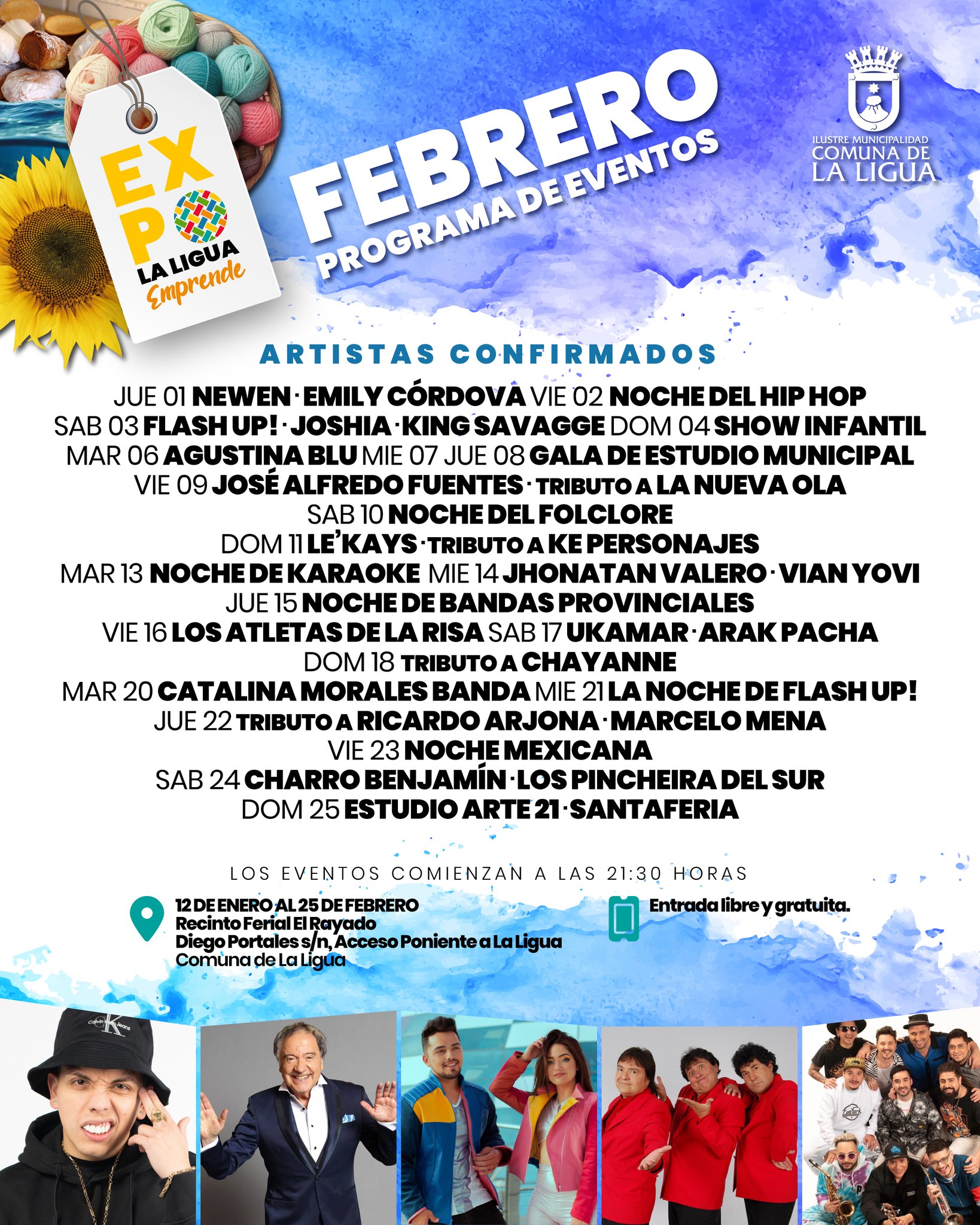 Expo La Ligua 2024: Todos los artistas invitados y programación
