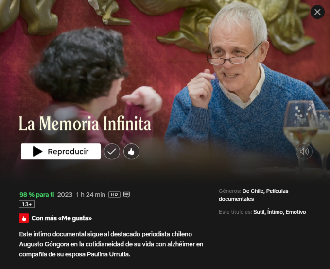 La memoria infinita en Netflix