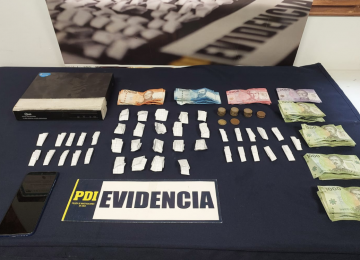 PDI capturó a hombre que vendía drogas en La Cruz