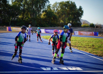 La Calera cuenta con nueva pista de patinaje recreativo