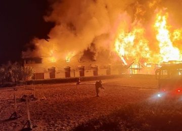 Limache incendio destruyó por completo hotel en Los Laureles