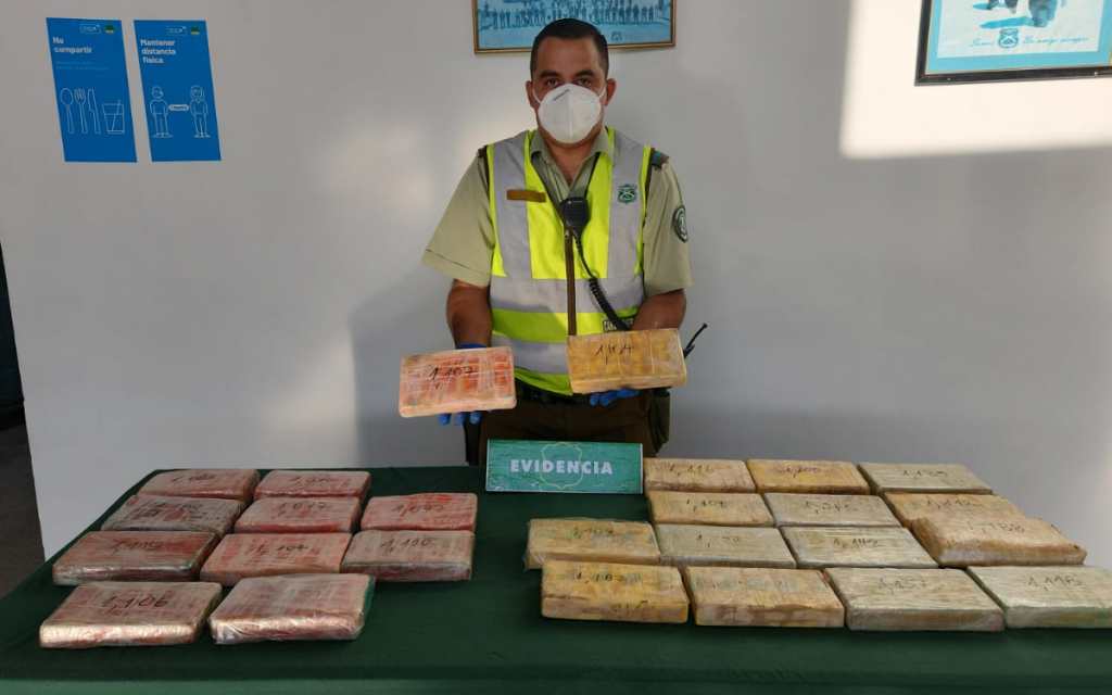 Nogales: pasajeros de bus trasladaban 16 kilos de cocaína de alta pureza