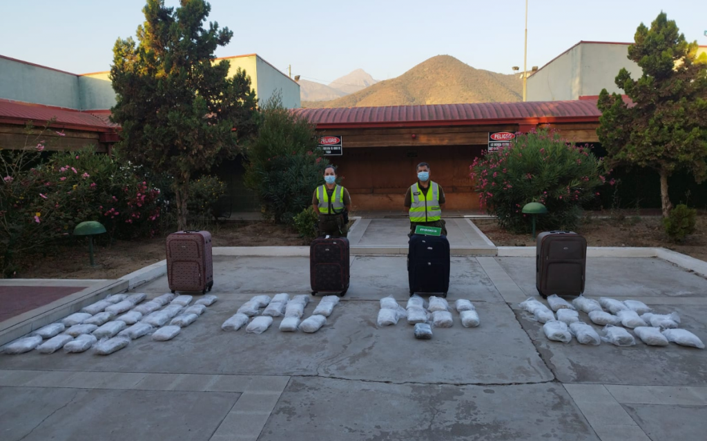 Nogales: encontraron 71 kilos de droga en maletero de bus interurbano