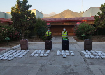 Nogales: encontraron 71 kilos de droga en maletero de bus interurbano