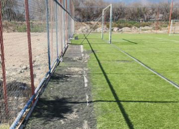 La Calera: Robaron parte del pasto sintético de cancha del Complejo Deportivo Esperanza