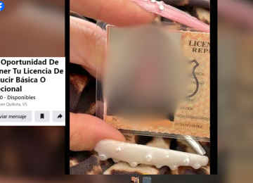 Posible estafa: ofrecen y venden supuestas licencias de conducir en Facebook