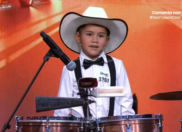 [VIDEO] Pequeño timbalero de Hijuelas y El Melón se lució en la TV