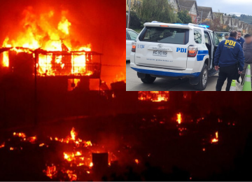 Bombero fue detenido como autor del mega incendio de Viña y Quilpué