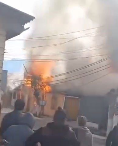 Incendio en varias casas en El Melón 29 de mayo de 2024