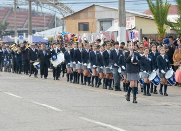 Realizan tradicional desfile por el aniversario 180 de La Calera