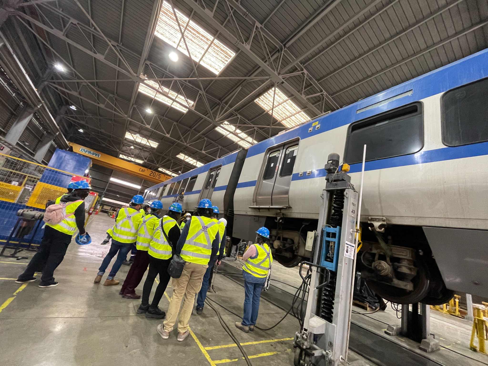 Visita a taller EFE Valparaíso tren