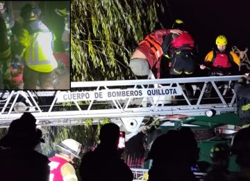 Quillota: [VIDEO] Bomberos y el GOPE rescataron a ladrón atrapado en el río Aconcagua