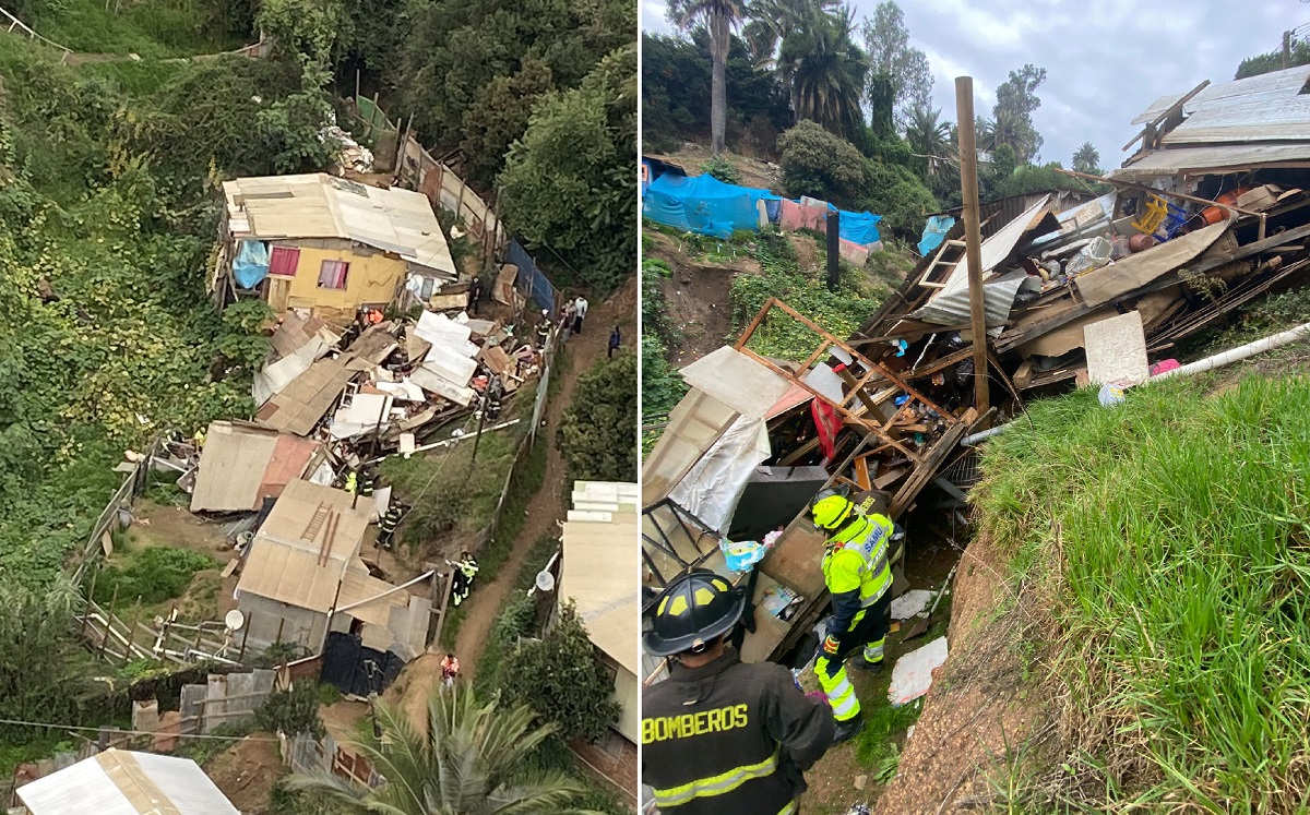 Dos Personas Atrapadas En Derrumbe De Casa En Viña Del Mar