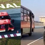 Carrera de micros en Valparaíso