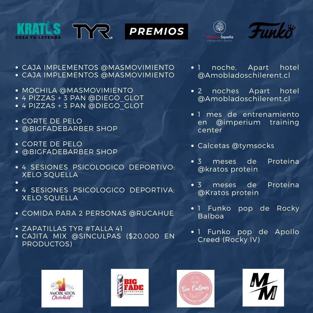 Rifa para joven que practica CrossFit