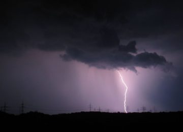 Anuncian lluvia y probable tormenta eléctrica en la Región de Valparaíso