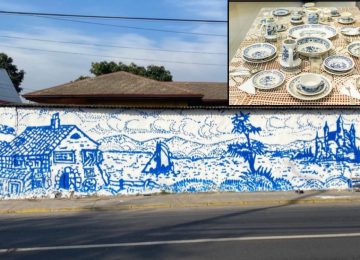Mural de tradicional loza en La Cruz sigue generando emociones