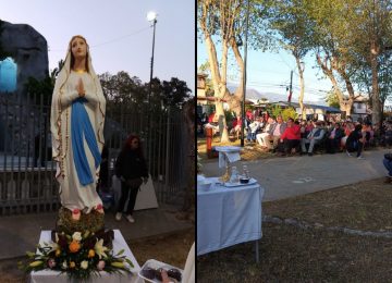 Repusieron imagen de la Virgen que fue vandalizada en la población Cemento Melón