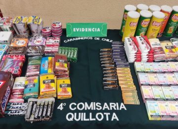 Hay tres detenidos por asalto en minimarket del centro de Quillota