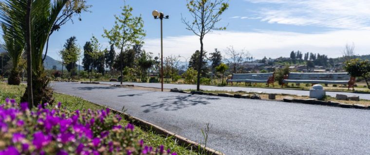 Quillota: Pavimentaron caminos interiores del Parque Aconcagua