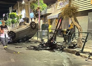 Motociclista está grave tras accidente de alta energía en La Calera