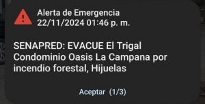 Nuevo incendio forestal en Oasis de Ocoa activa evacuación por 30 hectáreas consumidas 