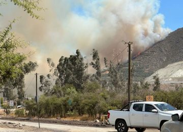 Catemu en Alerta Roja por incendio forestal: solicitan a vecinos evacuar